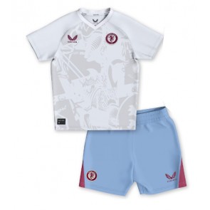 Lacne Dětský Futbalové dres Aston Villa 2023-24 Krátky Rukáv - Preč (+ trenírky)